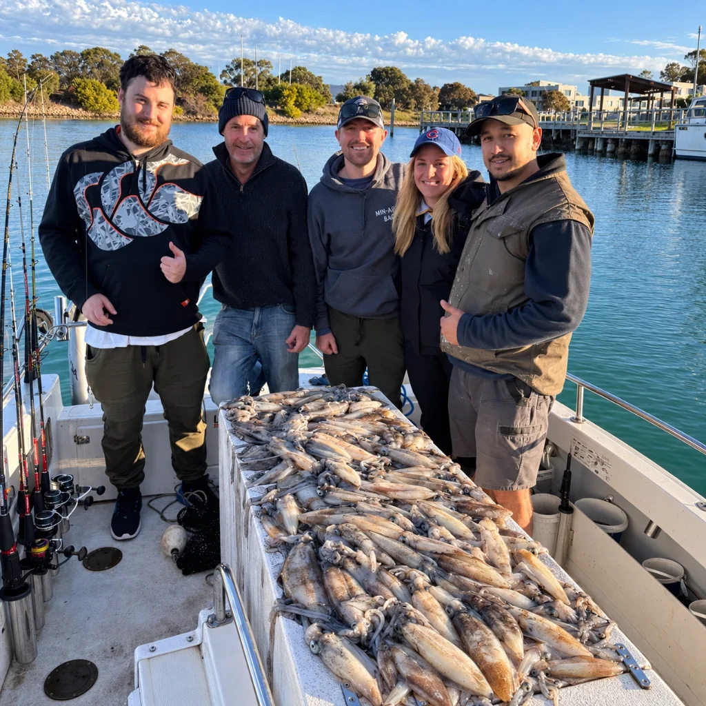 Southern calamari caught with I'm Hooked
