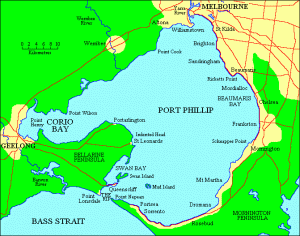 fishing charter port phillip bay map